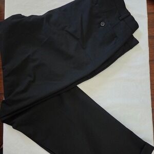 Lauren Ralph Lauren Black Dress Pants Mens Trousers Cuffed Hem 36x32 see measure